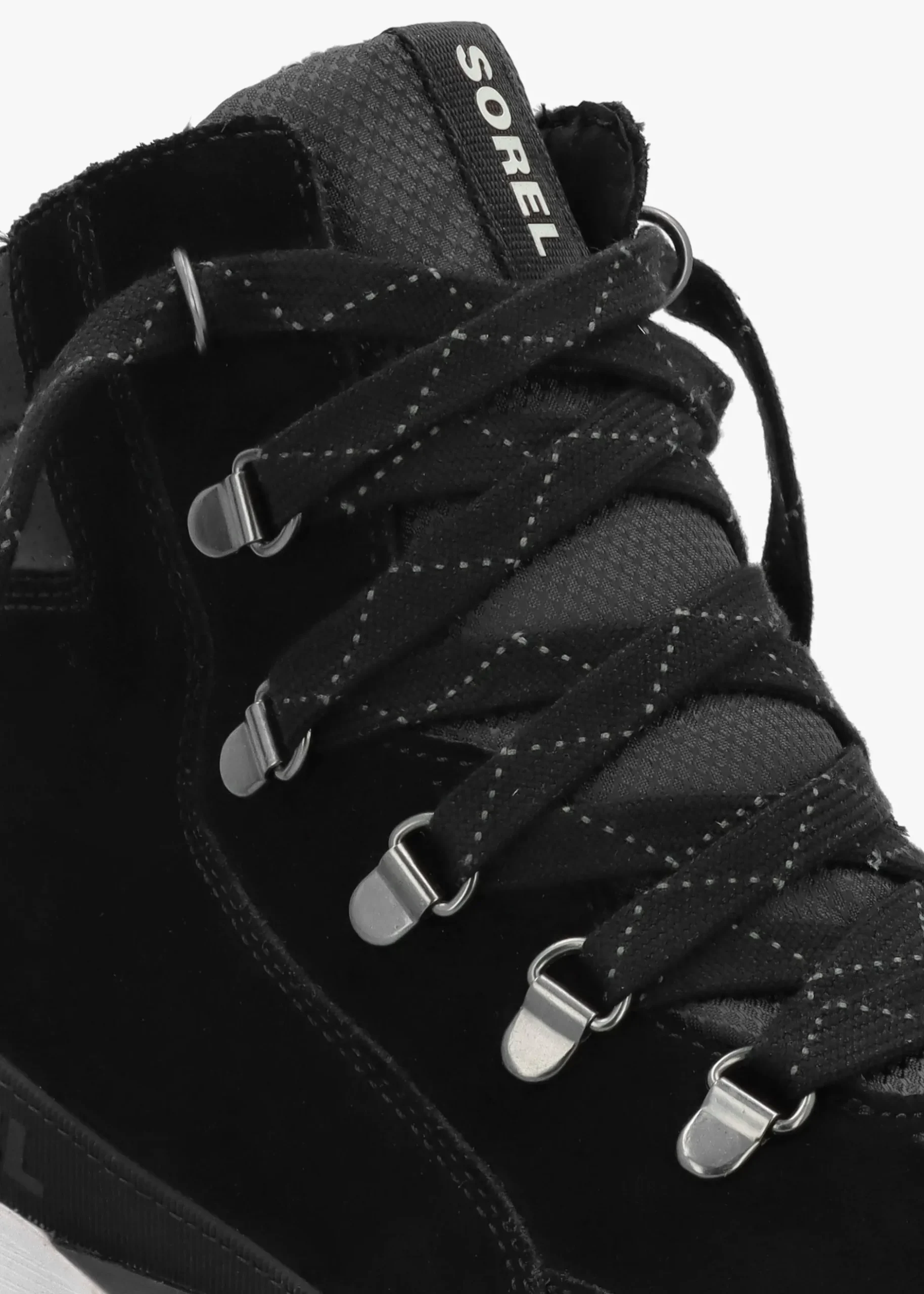 Discount SOREL Women's Kinetic™ Impact Conquest Plus Waterproof Black Sea Salt Ankle Boots