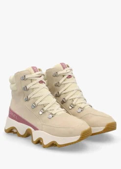 Clearance SOREL Women's Kinetic™ Impact Conquest Plus Waterproof Honey White Dazed Mauve Ankle Boots