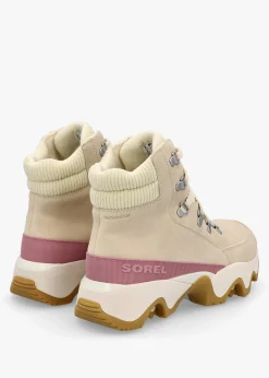 Clearance SOREL Women's Kinetic™ Impact Conquest Plus Waterproof Honey White Dazed Mauve Ankle Boots