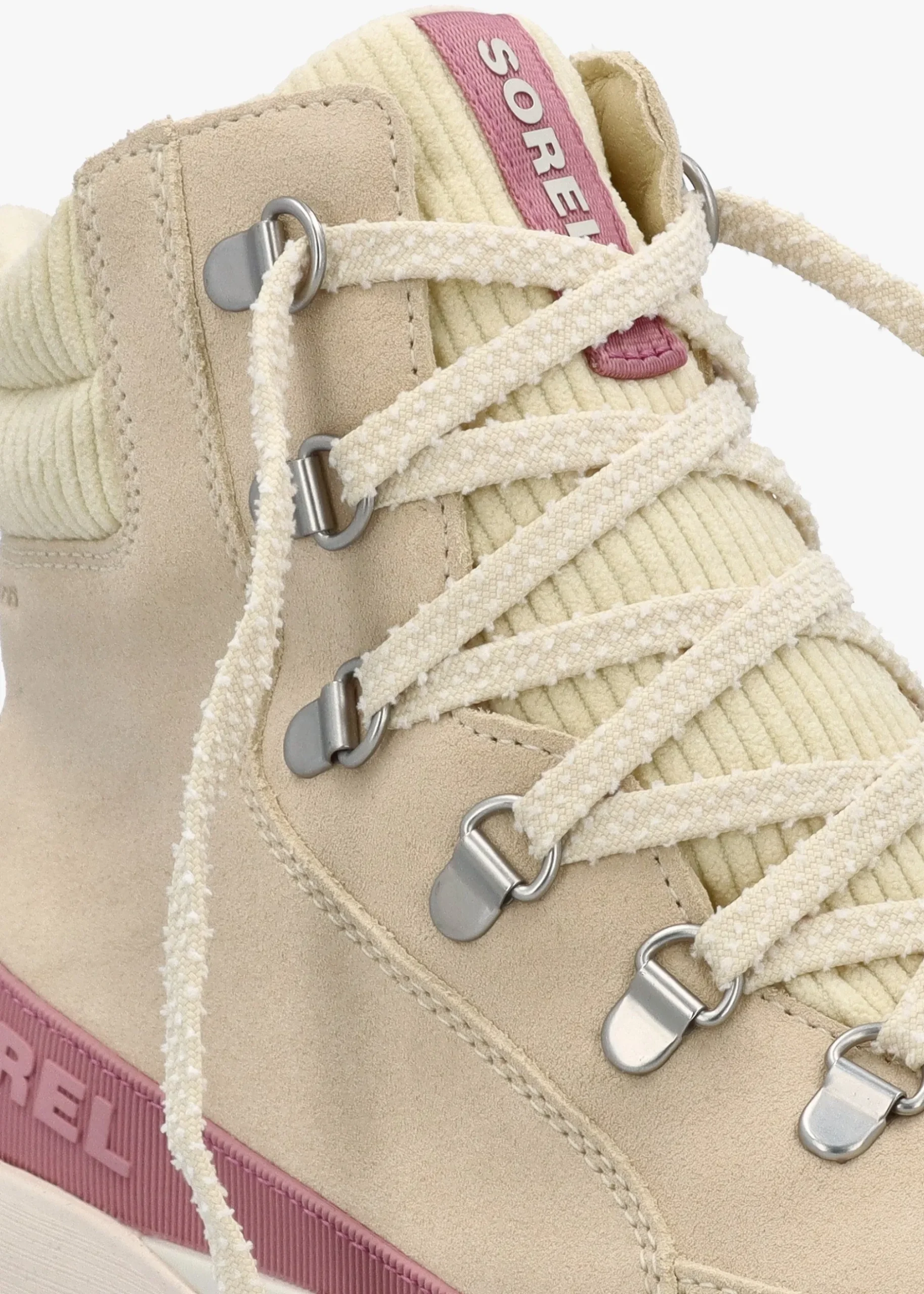 Clearance SOREL Women's Kinetic™ Impact Conquest Plus Waterproof Honey White Dazed Mauve Ankle Boots