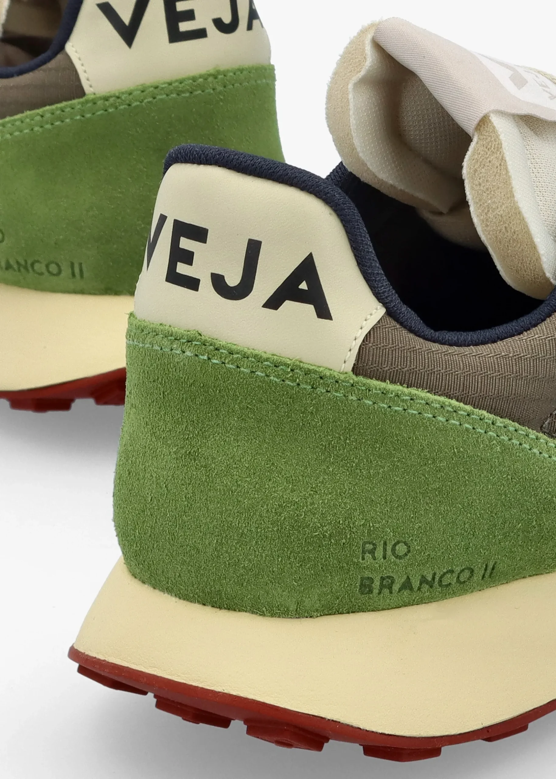 Clearance VEJA Women's Rio Branco II Ripstop Alveomesh Kaki Pierre Trainers