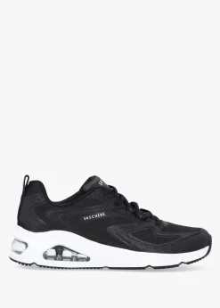 Hot SKECHERS Women’s Tres-Air Uno Glit-Airy Black Trainers