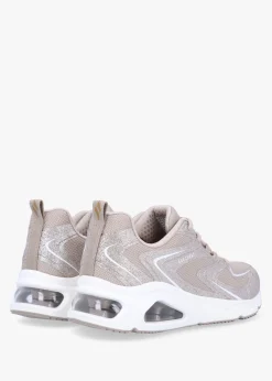 Clearance SKECHERS Women’s Tres-Air Uno Glit-Airy Taupe Trainers