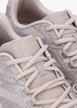 Clearance SKECHERS Women’s Tres-Air Uno Glit-Airy Taupe Trainers