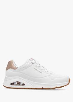 Discount SKECHERS Women’s Uno Golden Air White Trainers