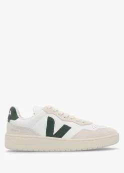 Clearance VEJA Women's V-90 O.T Leather Extra White Cyprus Trainers