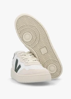 Clearance VEJA Women's V-90 O.T Leather Extra White Cyprus Trainers