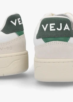 Clearance VEJA Women's V-90 O.T Leather Extra White Cyprus Trainers