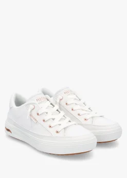 Online SKECHERS Women’s Vegan Arch Fit Meet Ya There White Trainers