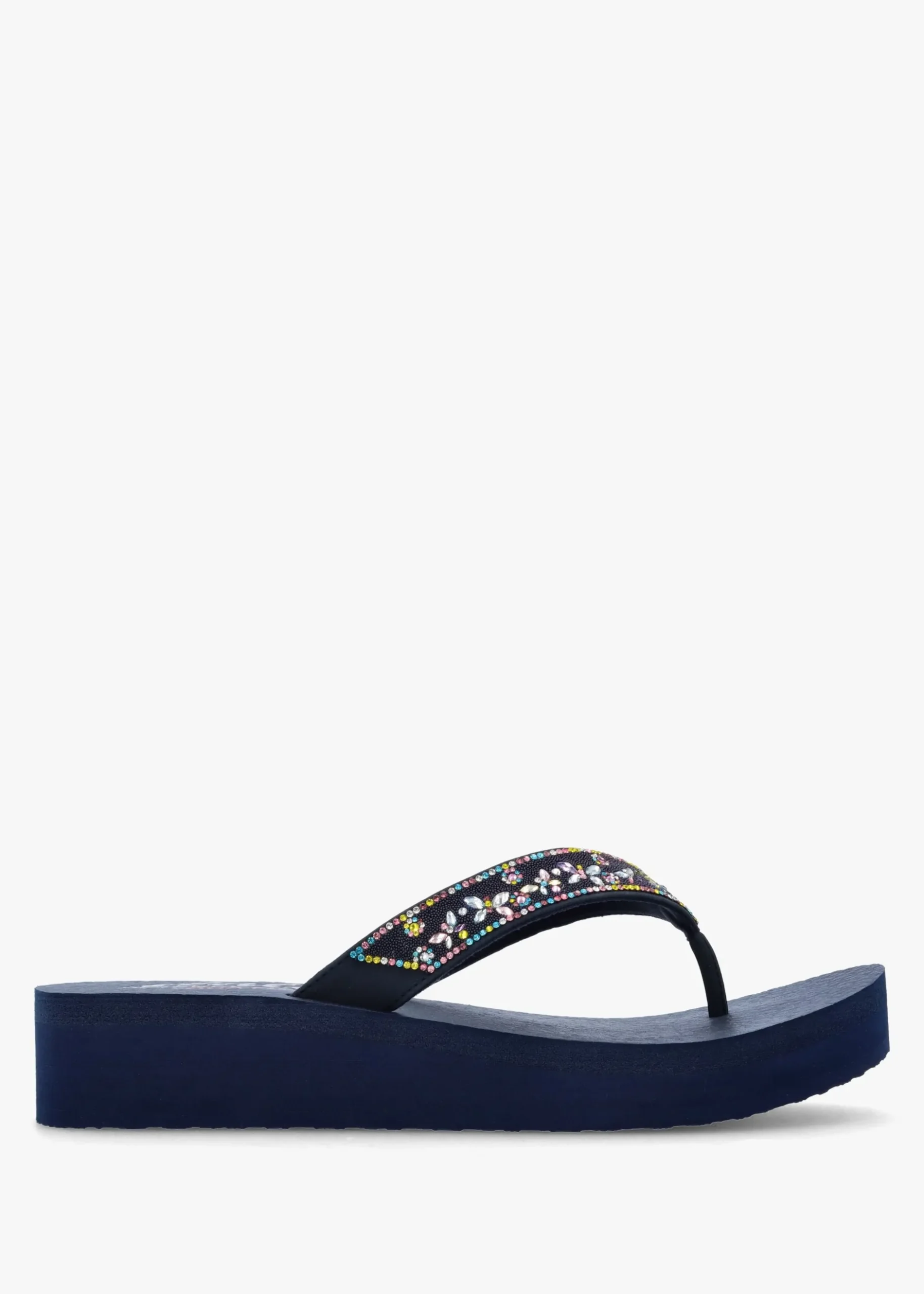 Online SKECHERS Women’s Vinyasa Butterfly Kiss Navy Flip Flops