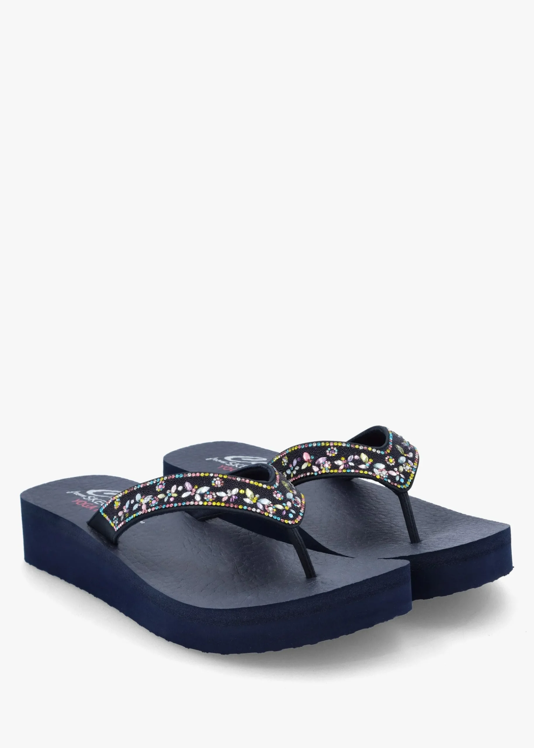 Online SKECHERS Women’s Vinyasa Butterfly Kiss Navy Flip Flops