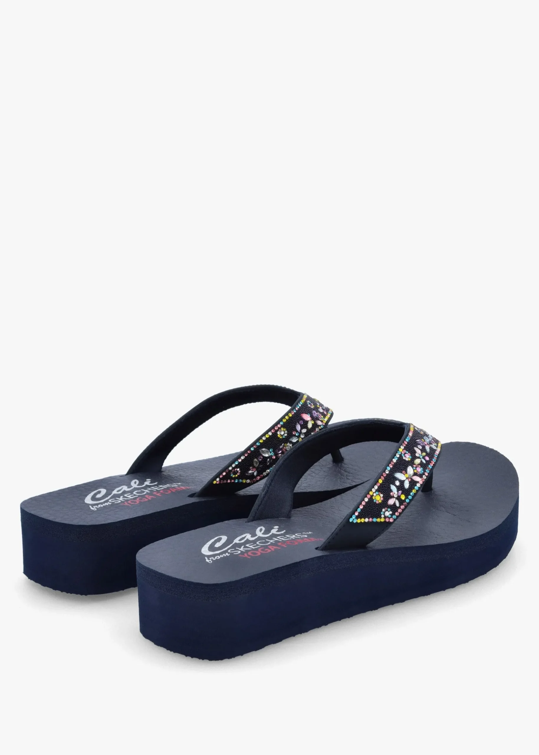 Online SKECHERS Women’s Vinyasa Butterfly Kiss Navy Flip Flops