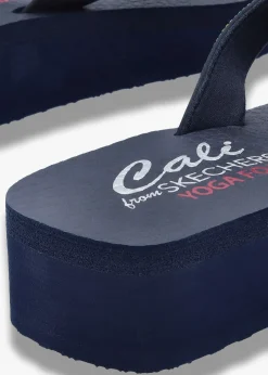 Online SKECHERS Women’s Vinyasa Butterfly Kiss Navy Flip Flops