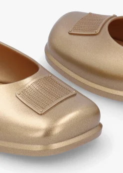 Online MARC JACOBS x Melissa Ruby Gold Beige Ballet Pumps