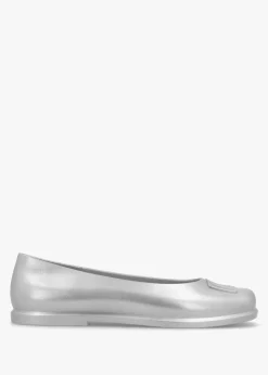 New MARC JACOBS x Melissa Ruby Silver Grey Ballet Pumps