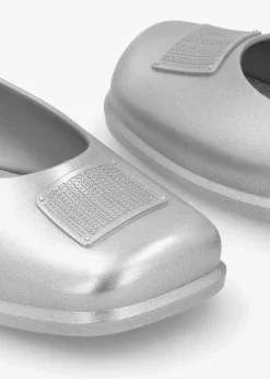 New MARC JACOBS x Melissa Ruby Silver Grey Ballet Pumps