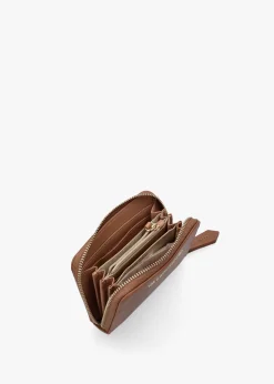 Hot VALENTINO BAGS Zero II Cuoio Zip Around Purse