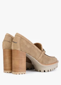 Discount PEDRO MIRALLES Zest Tan Suede Platform Court Shoes